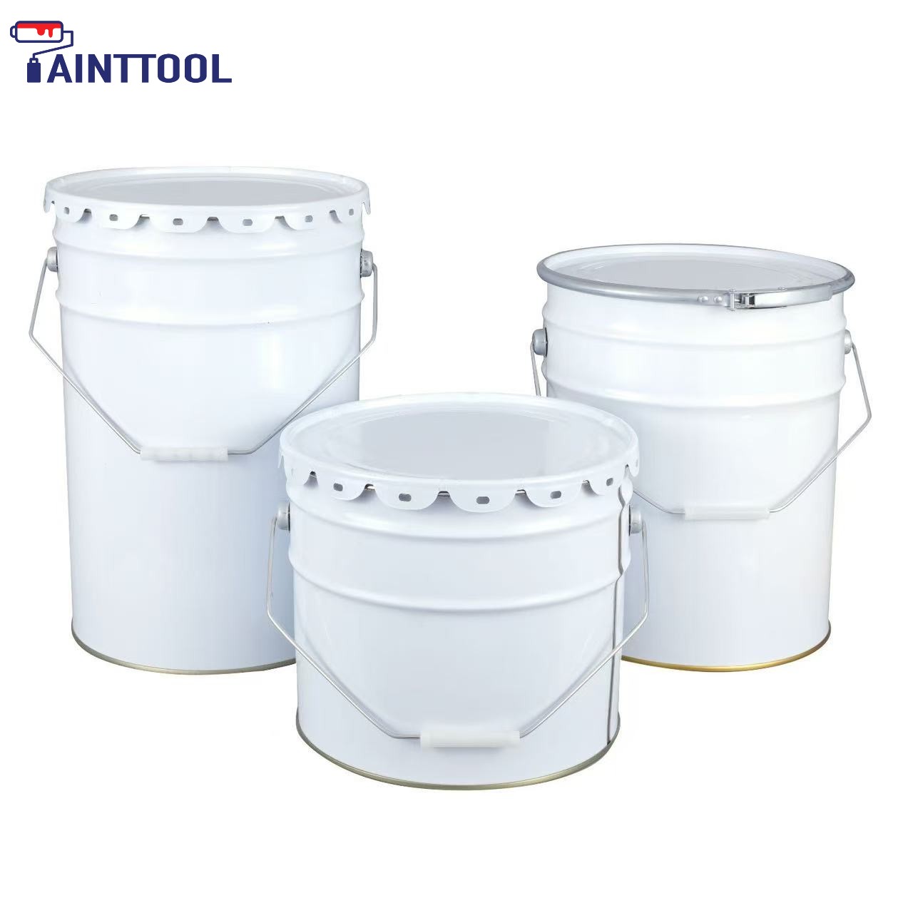 20L With Flower Lid Tin Pail For Paint 