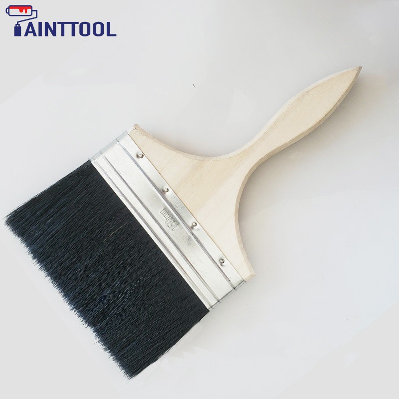 6'' Pure Black China Bristle Wall Brush