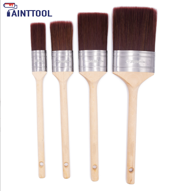 75mm  Handle Oval Solid Sharpened Wire Paint Brush
