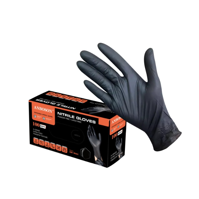 Pure Nitrile Disposable Gloves PACK OF 100  (PT-DS03)