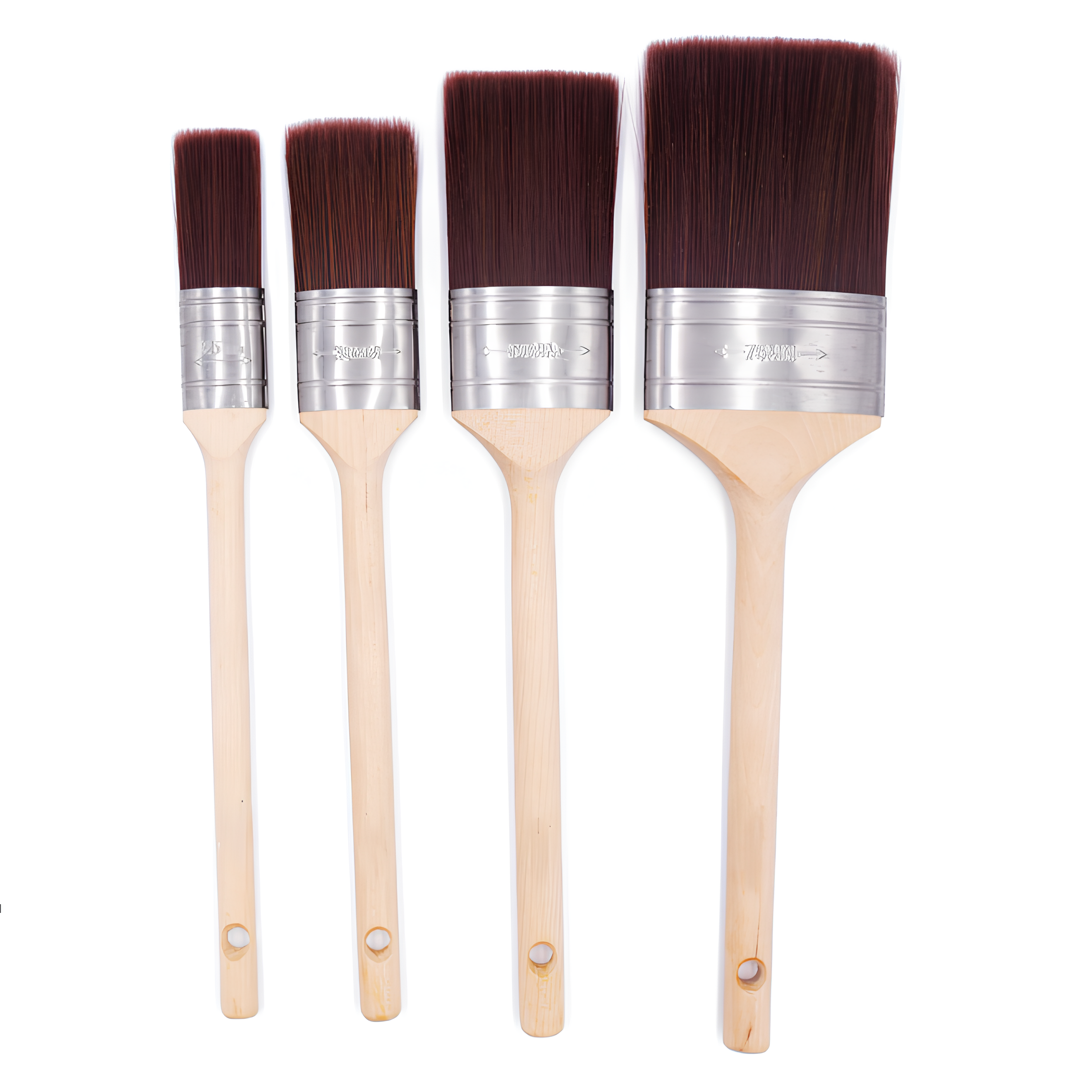 75mm  Handle Oval Solid Sharpened Wire Paint Brush