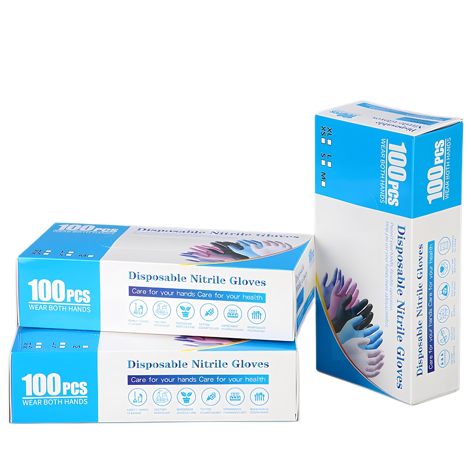 Disposable Nitrile Gloves x100 (PT-DS020)