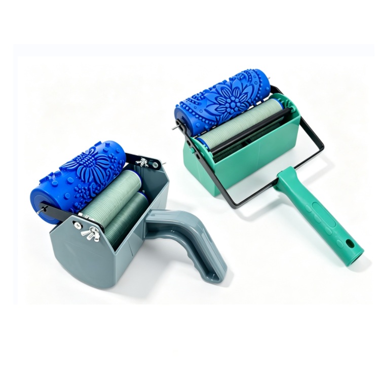 7&lsquo;&rsquo; Soft Pattern Roller Applicator -Double Colors (PT-EL003）